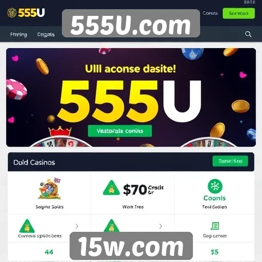 Promoções e bônus disponíveis para novos jogadores no 555U.com